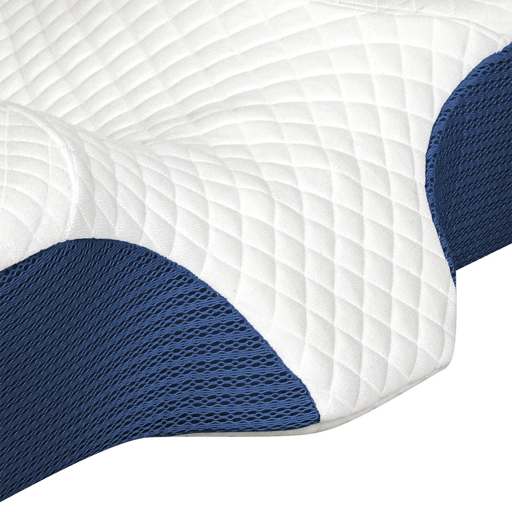 Dreamz Memory Foam Pillow Pillowcase Supprt Blue Rebound-1942353715155570693