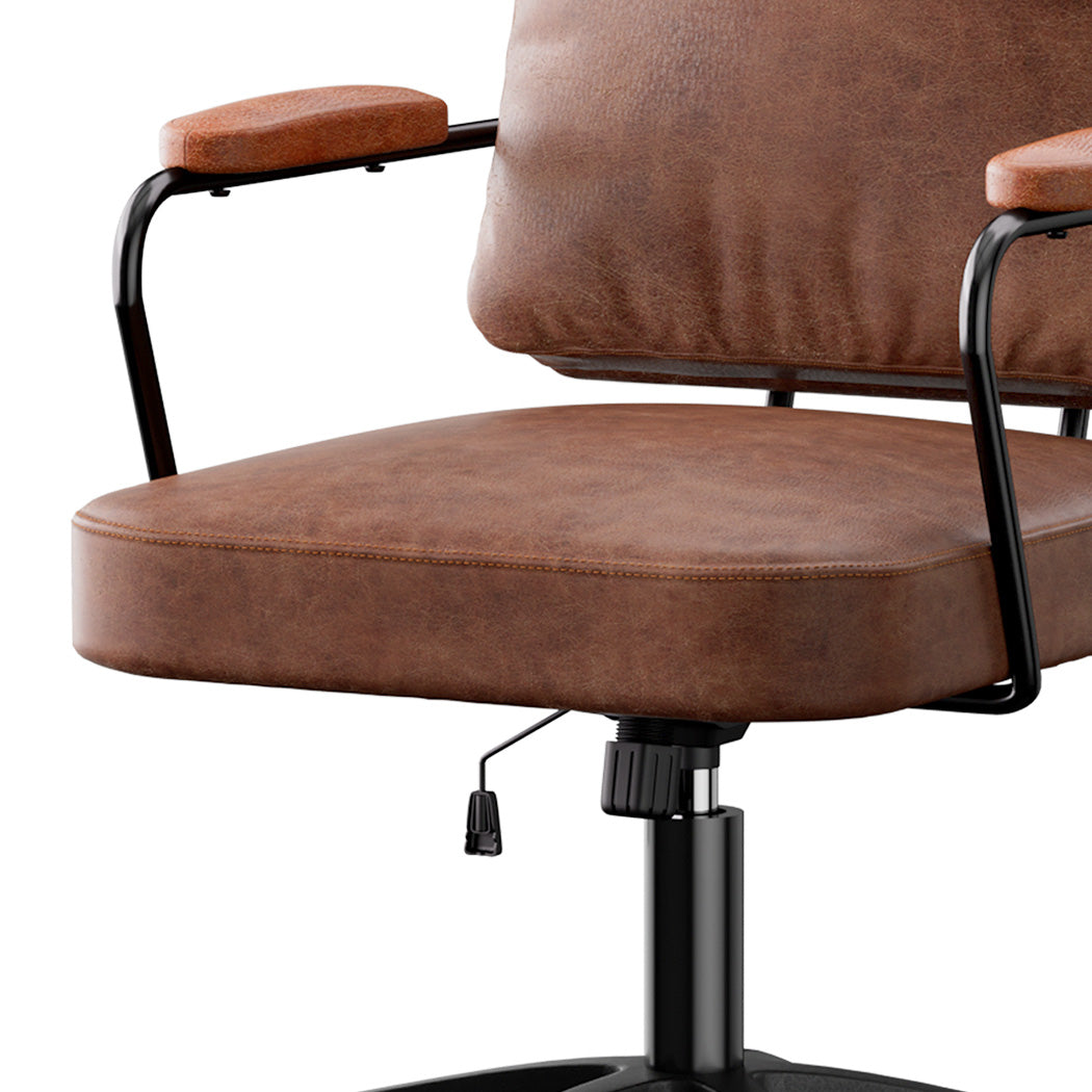 Levede Office Arm Chair Leather Executive Chairs-1919892815630962693