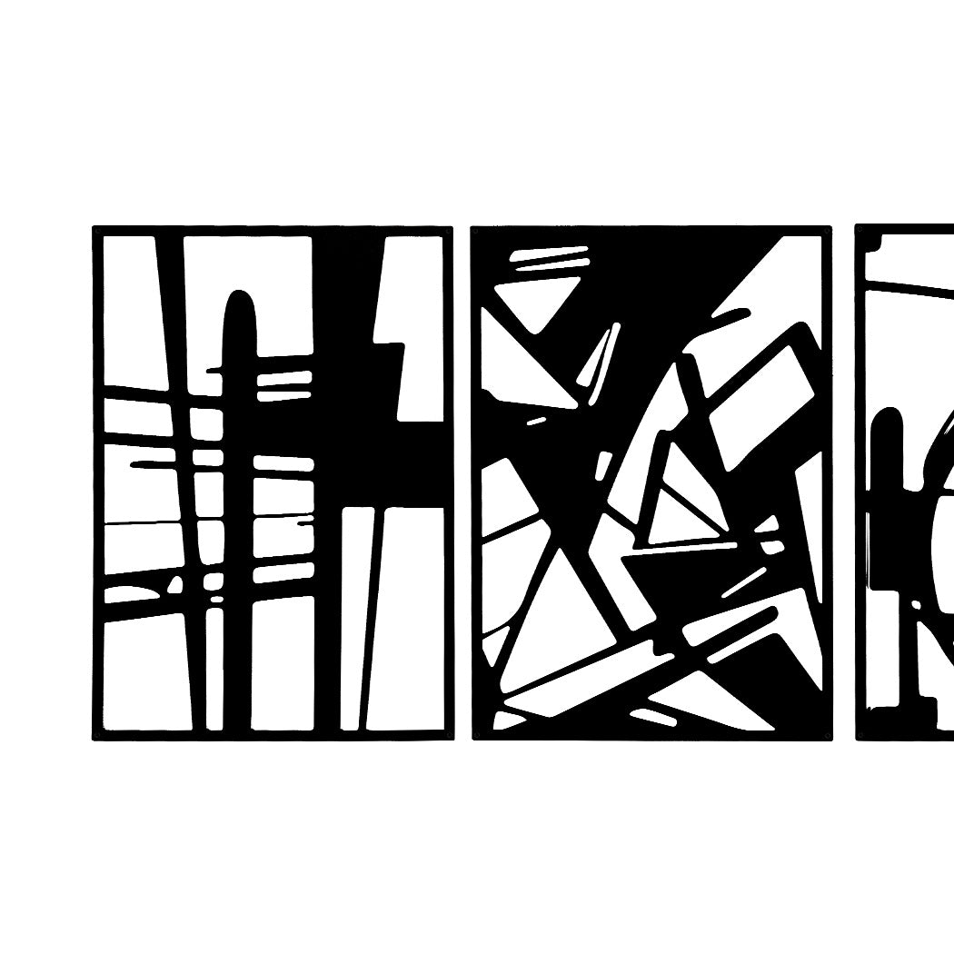 Yezi Metal Wall Art 4Pcs Abstract Minimalist Line Decor-1942353710302760965