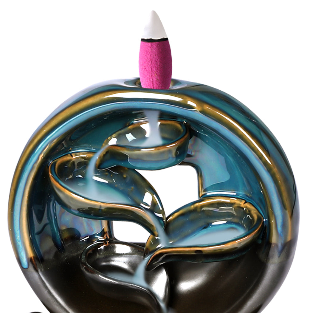 Incense Burner Rounded Waterfall Smoke-1942353183351377925