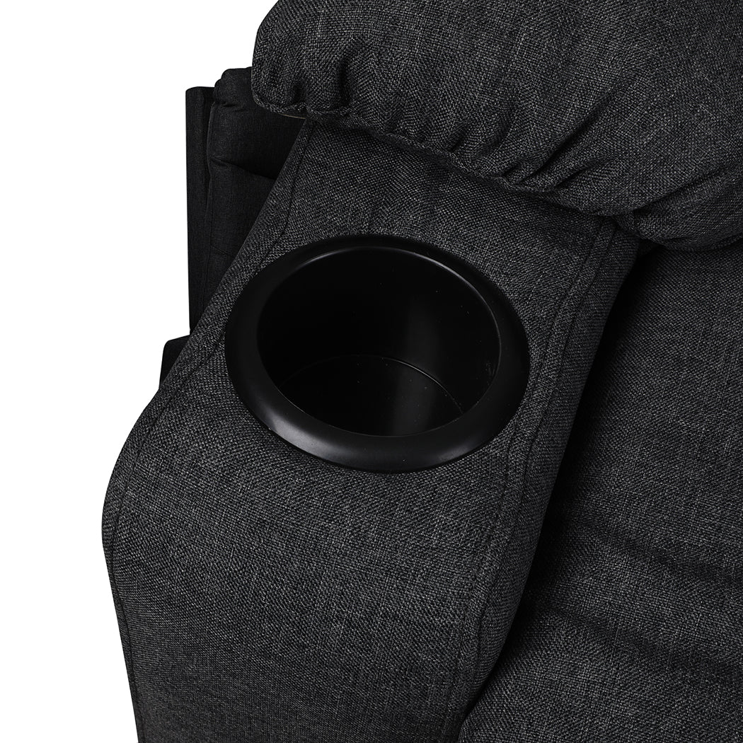 Levede Recliner Chair Electric Lift Black-1910112921023811589