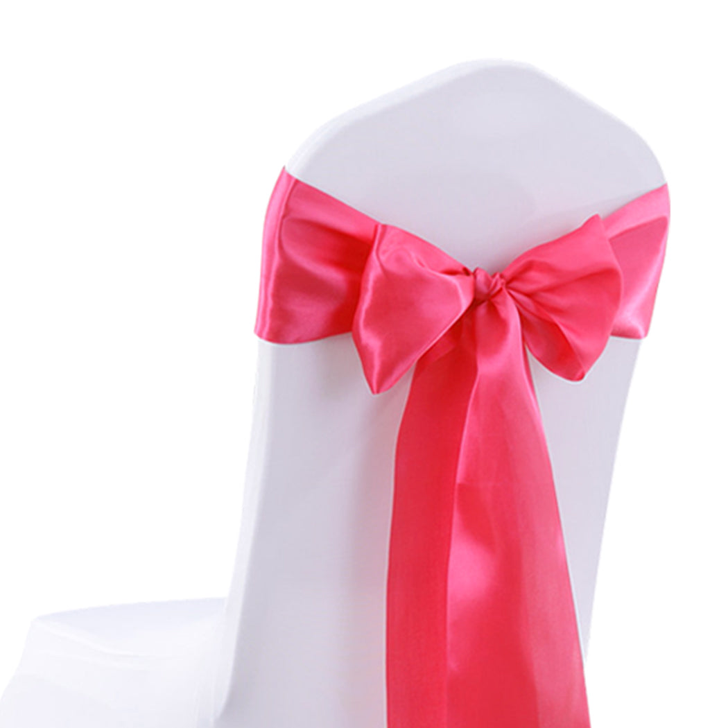 20x Satin Table Runners Chair Sashes Mauve-1942353140162629637