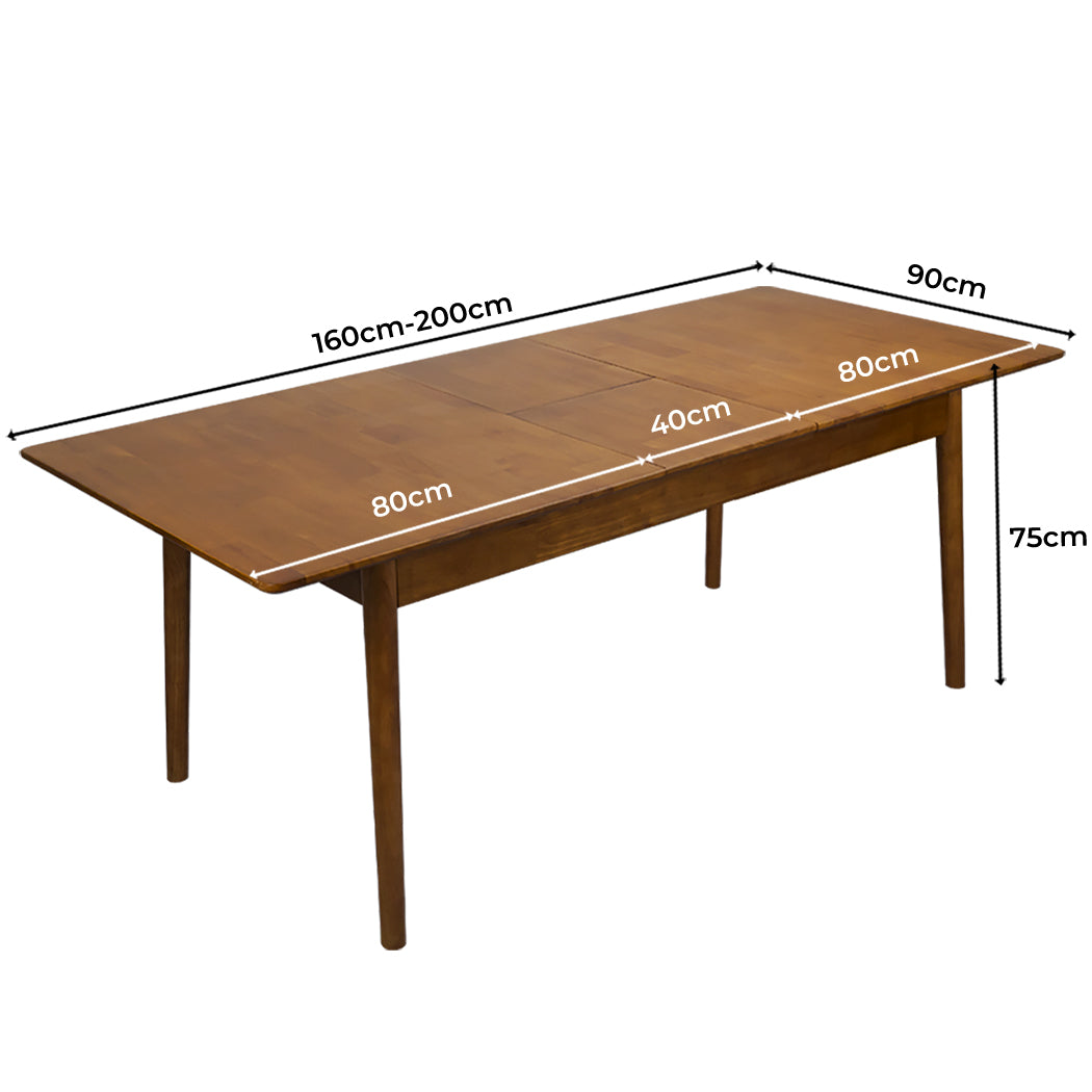 Levede Dining Table Extendable 1.6-2M-1910113301250052098