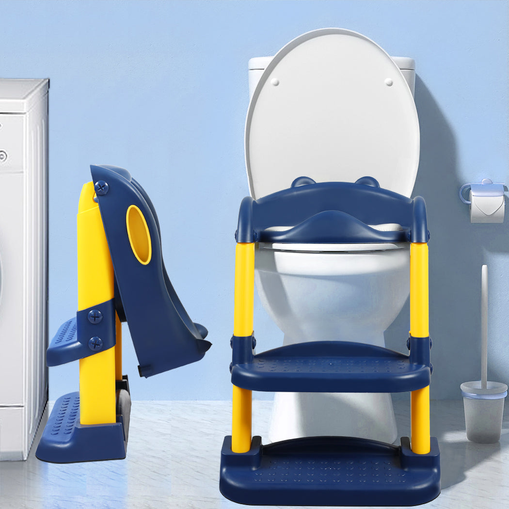 BoPeep Kids Toilet Ladder Blue-1910112817940402182