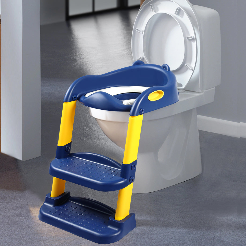 BoPeep Kids Toilet Ladder Blue-1910112817940402183