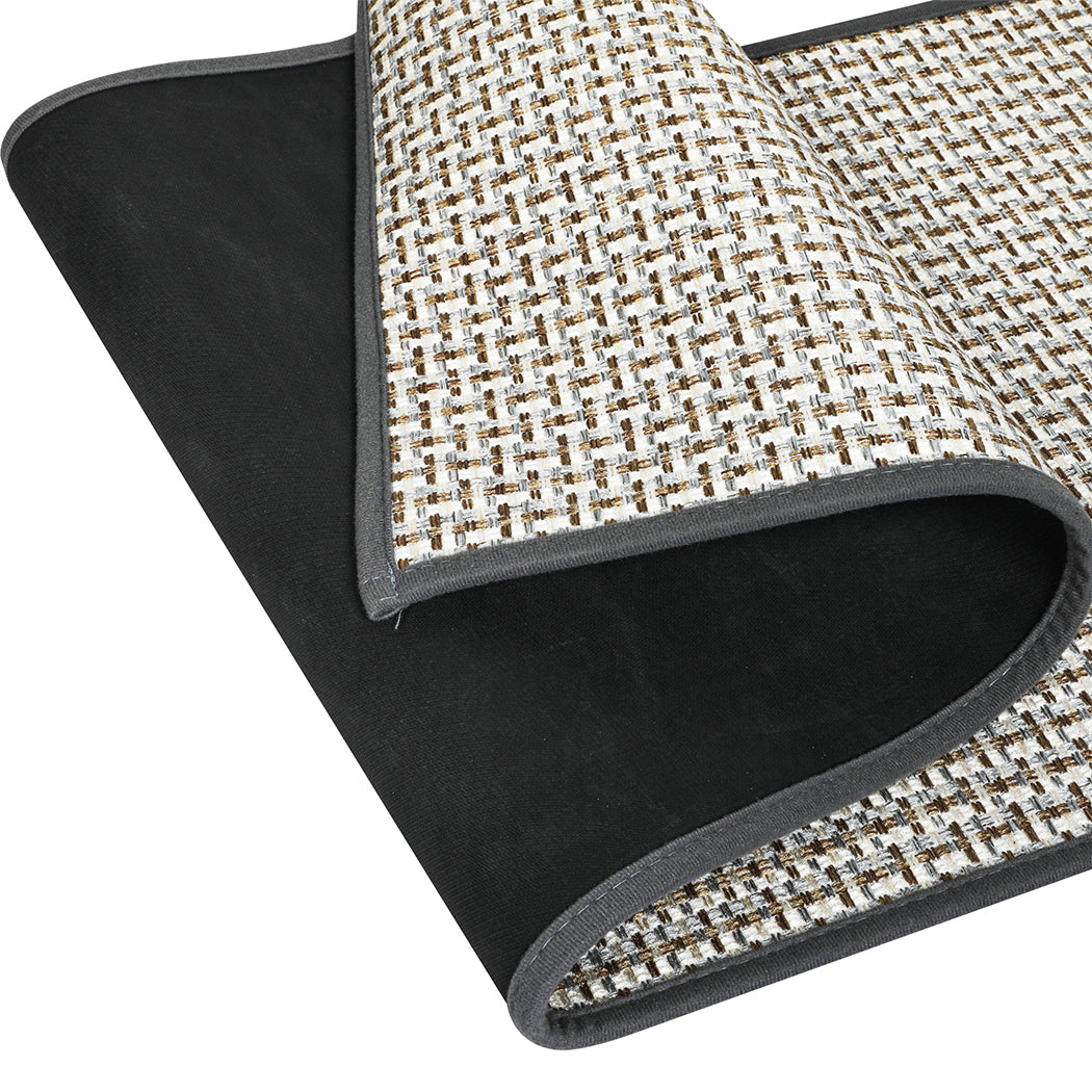 Marlow Kitchen Rug 2PCS Woven Non Slip Absorbent Grey-1942353698965557253