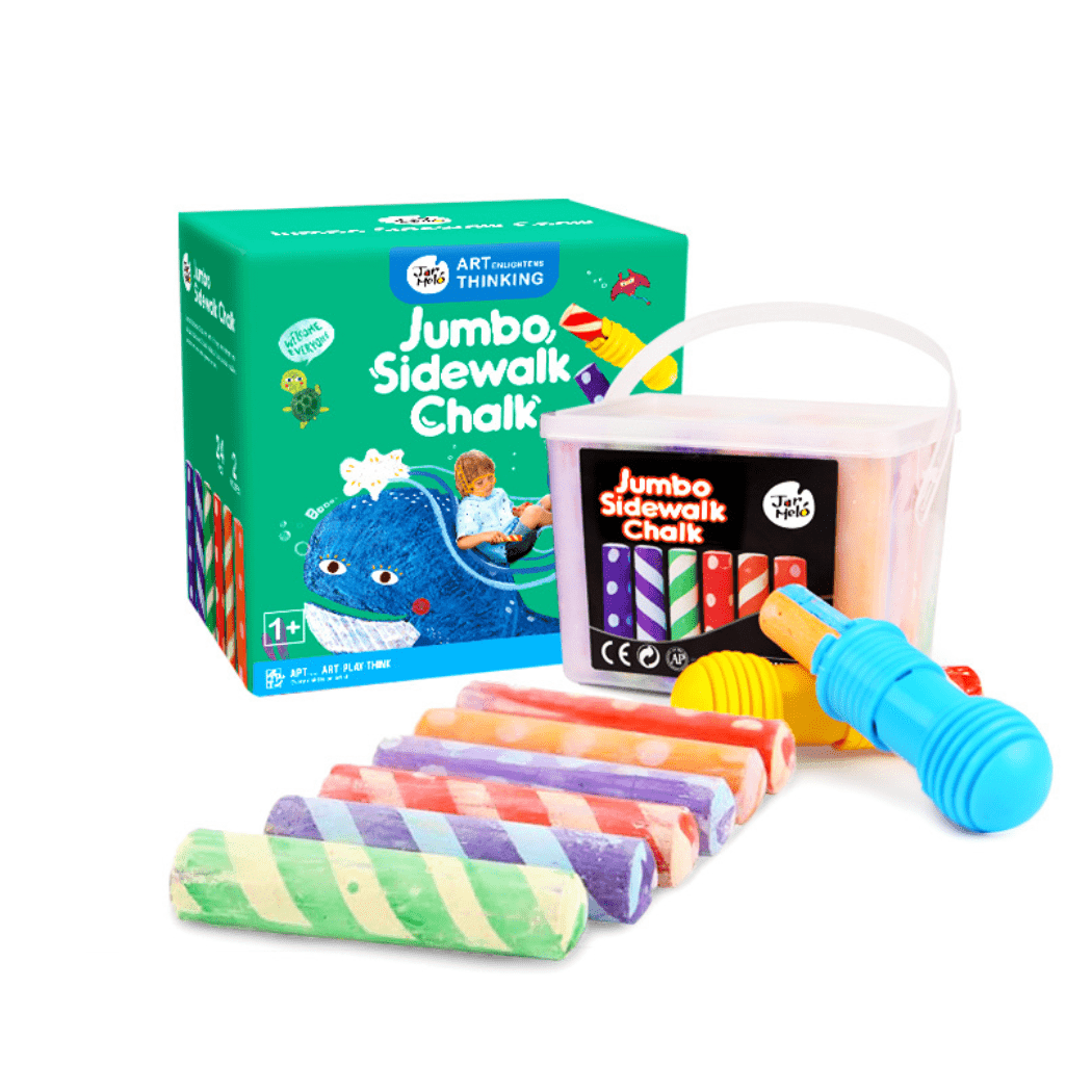 Jar Melo Washable Sidewalk Chalk - 24 Colours Kit-1910112389186064384