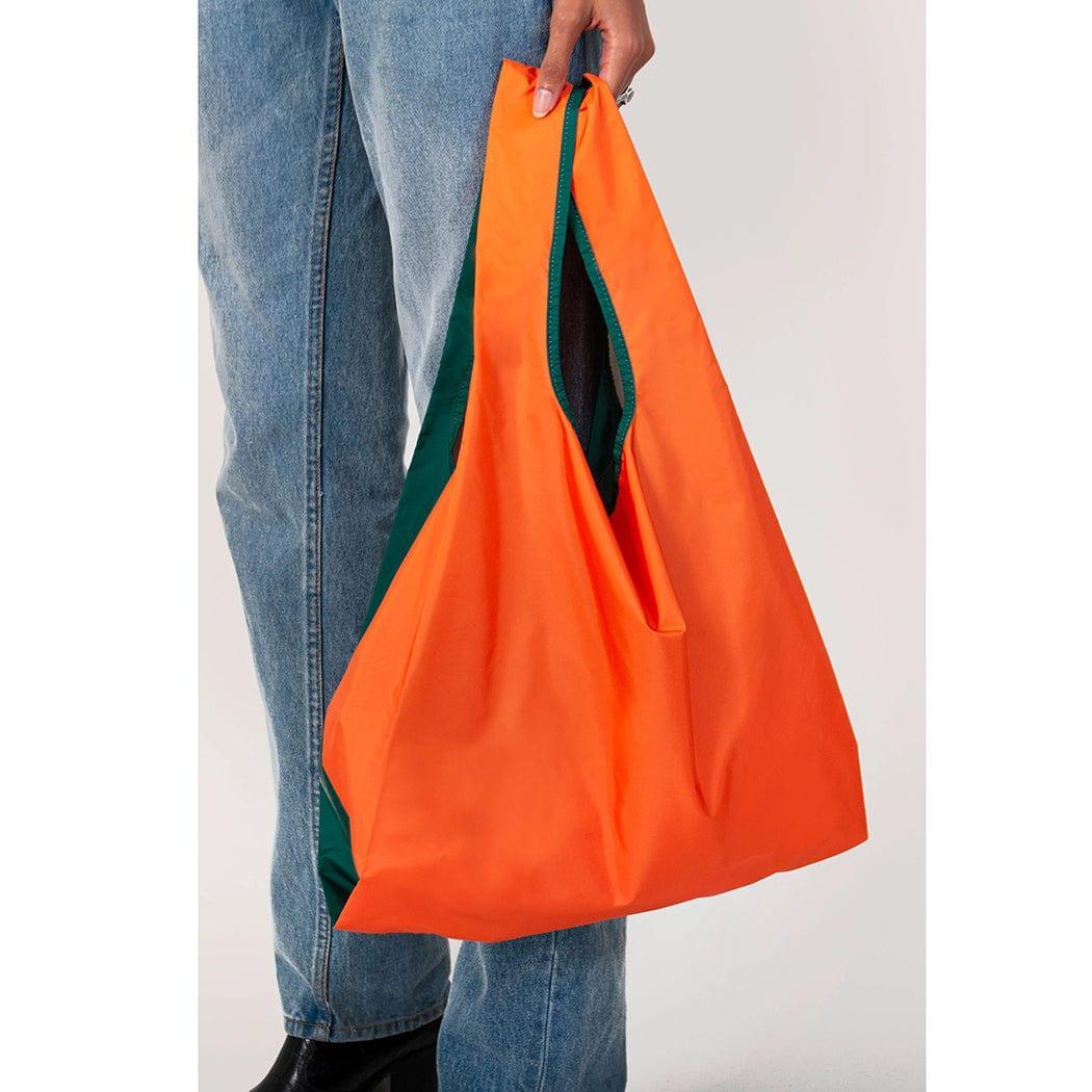 KIND BAG Reusable Bag - Medium| Bicolour Green & Orange-1910112374623440900