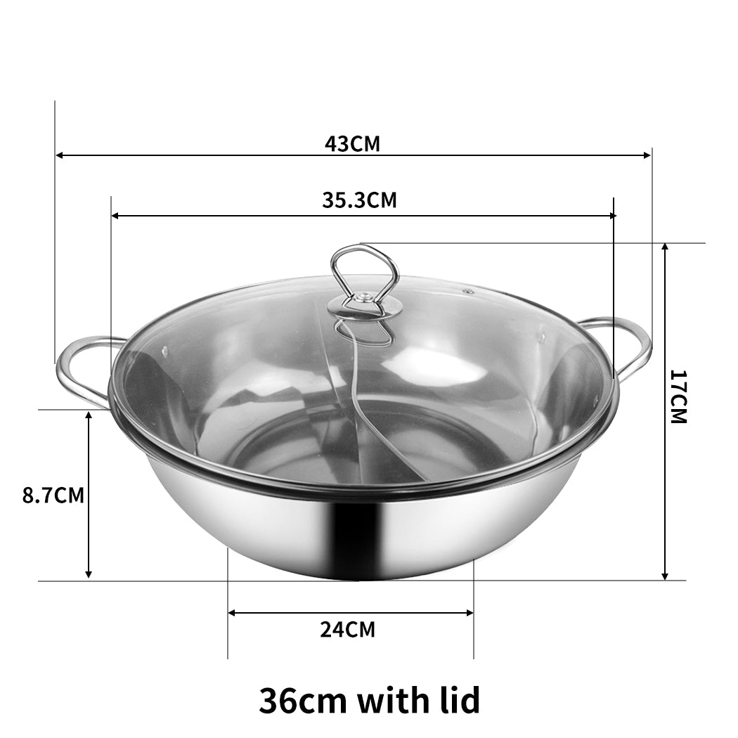 TOQUE Stainless Steel 36cm Twin Mandarin-1942352921421287426