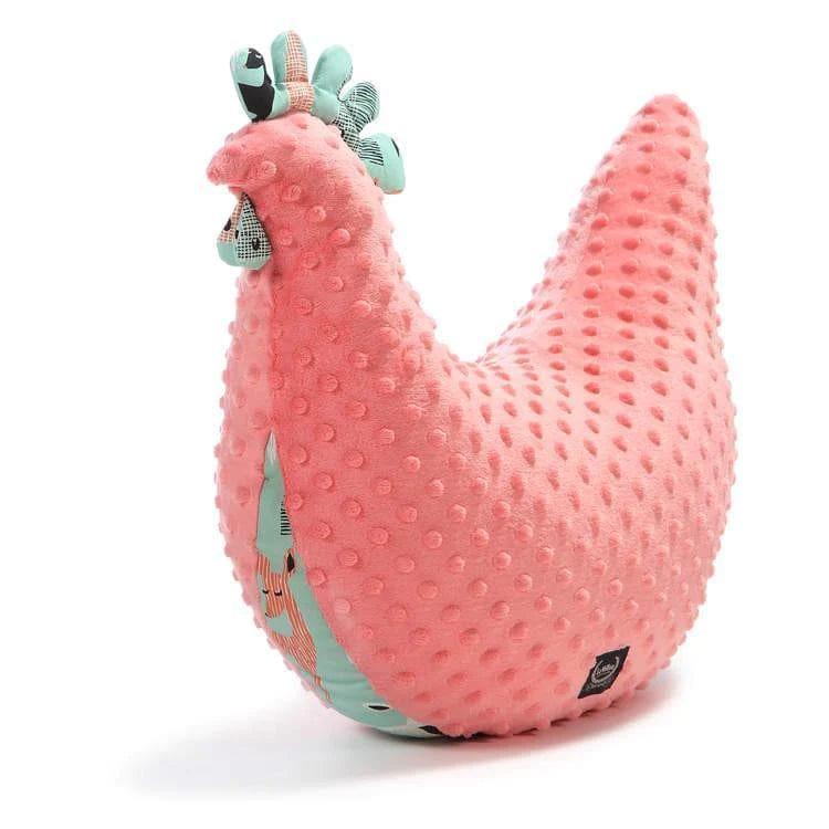 La Millou Hen Pillow - Large - Coral-1910112388020047872
