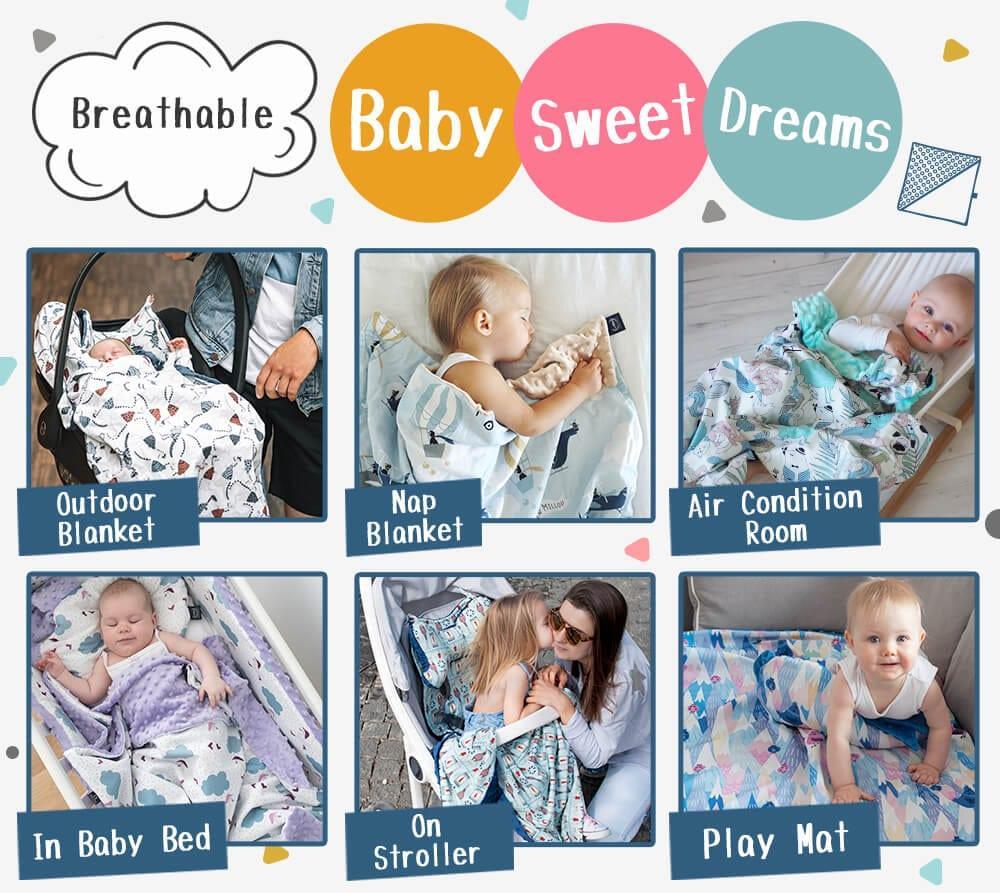 La Millou Light Blanket Large ON THE ROAD | Smoke Mint-1910112393527169028