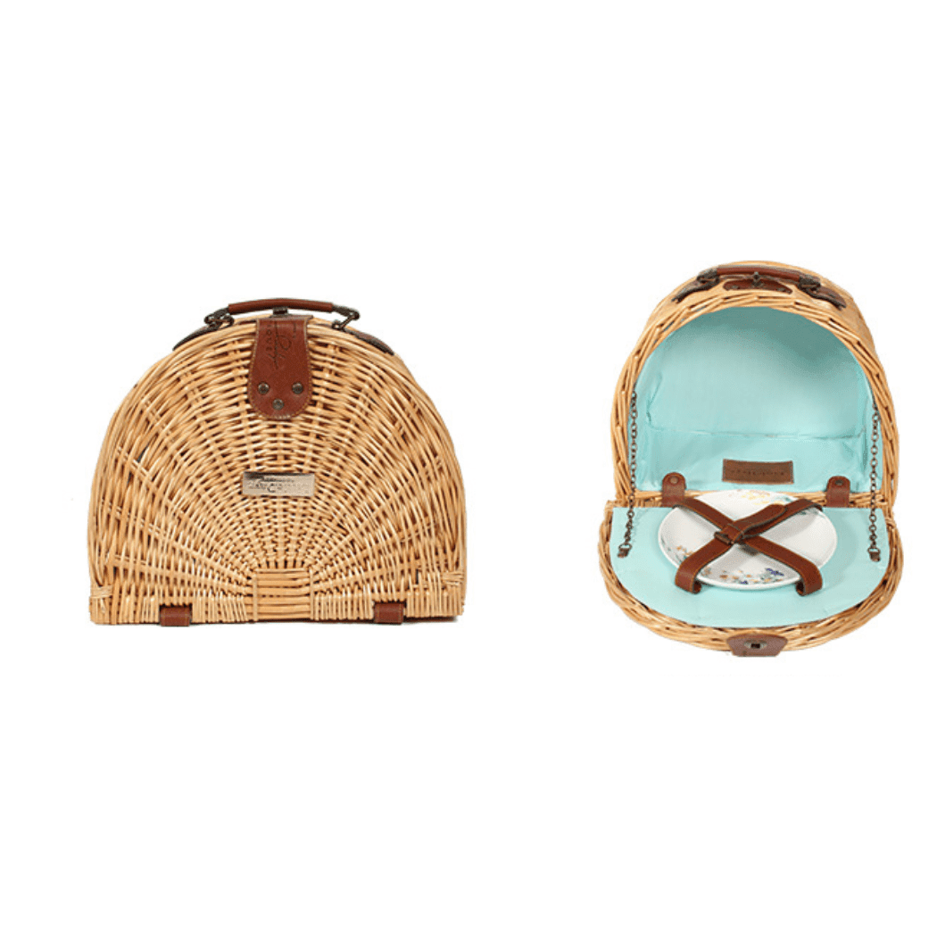 Little Dayz Boutique  Semi Round Picnic Basket-1910112361767899137