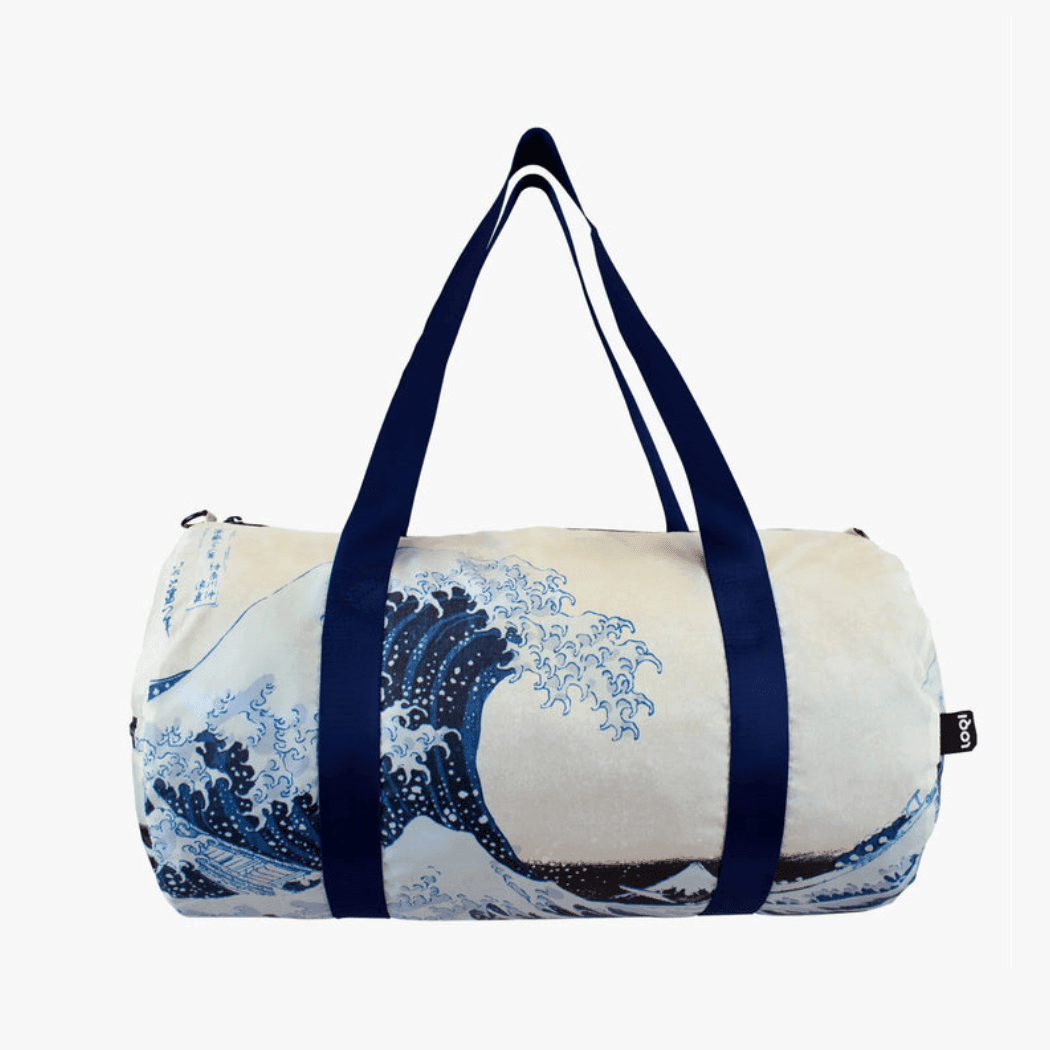 LOQI Katsushika Hokusai The Great Wave Recycled Weekender-1910112408811212800