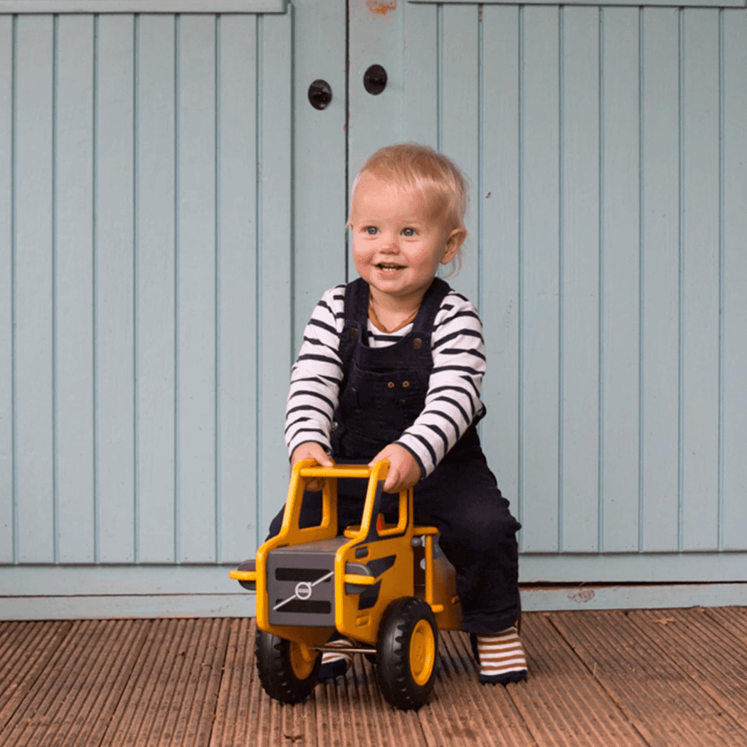 Moover Volvo Ride- On Truck- Yellow-1910112400242249732