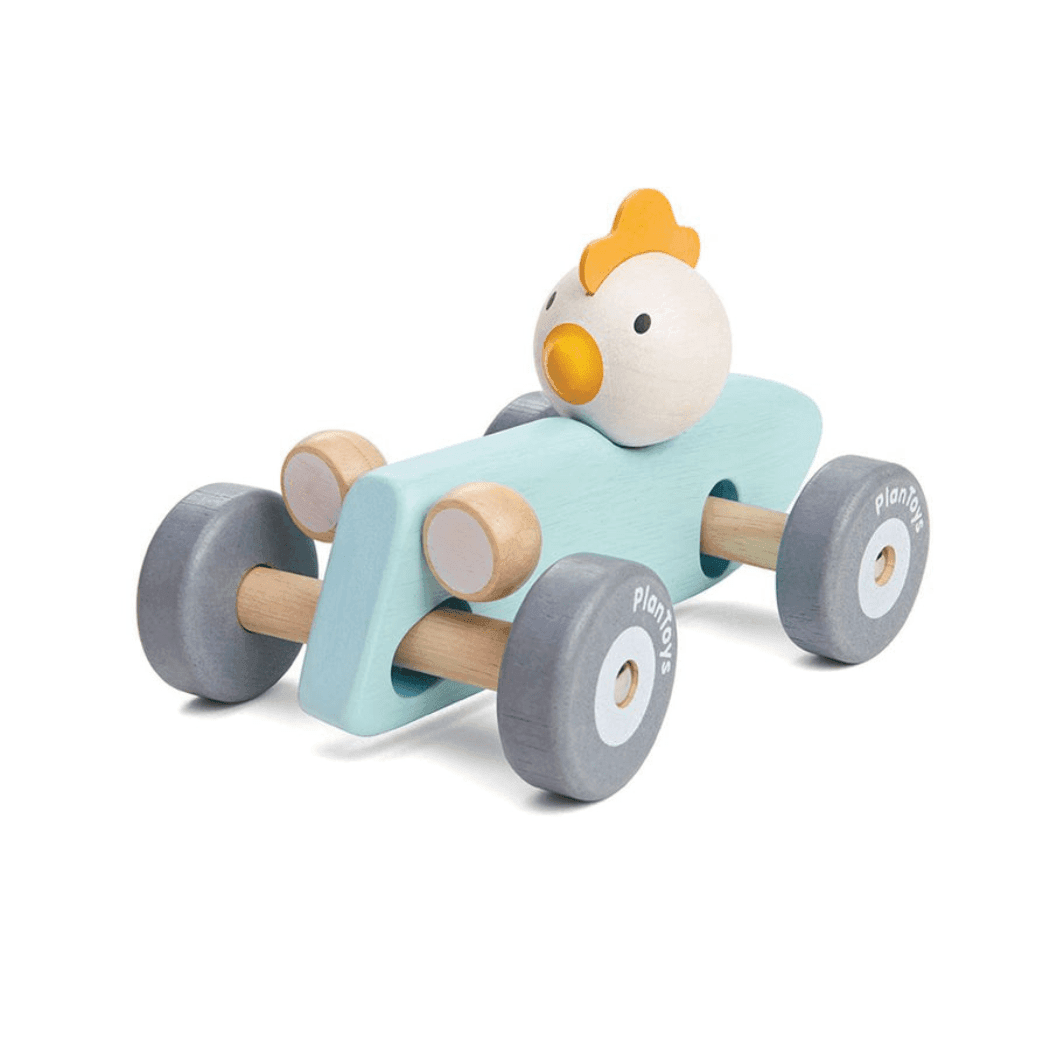 Plan Toys Chicken Racing Car-1910112367103053824