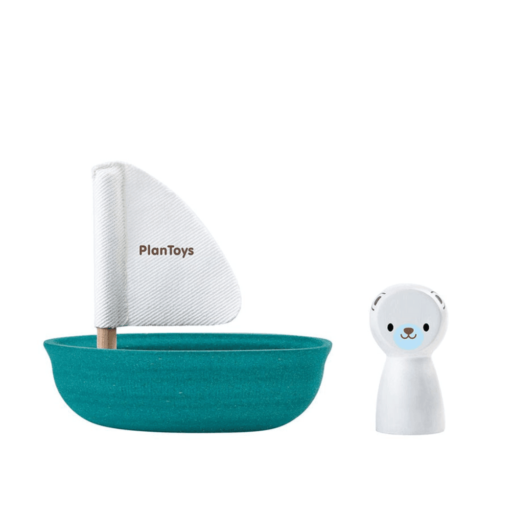 Plan Toys Sailing Boat - Polar Bear-1910112366473908224