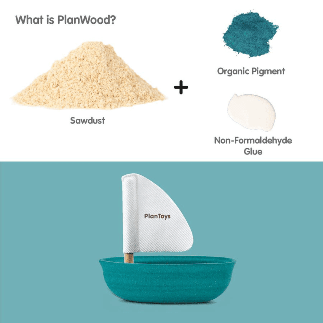Plan Toys Sailing Boat - Polar Bear-1910112366478102532
