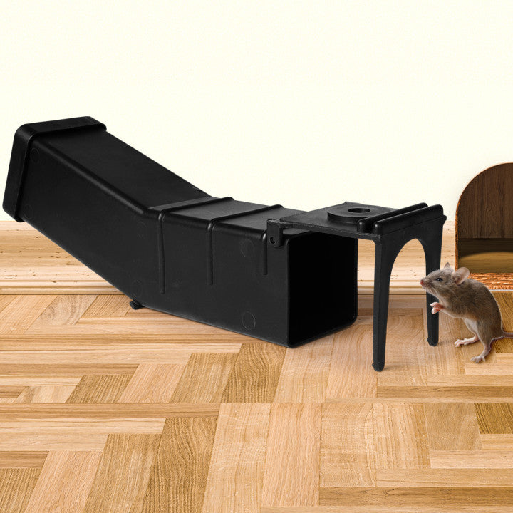 2x L Mouse Rat Trap Cage Catch Capture Black Large-1942352776227065861