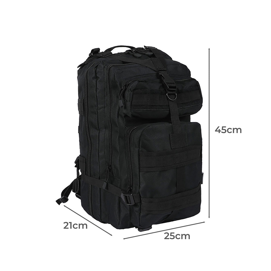 Slimbridge 40L Military Tactical Backpack Black-1942352888764436482