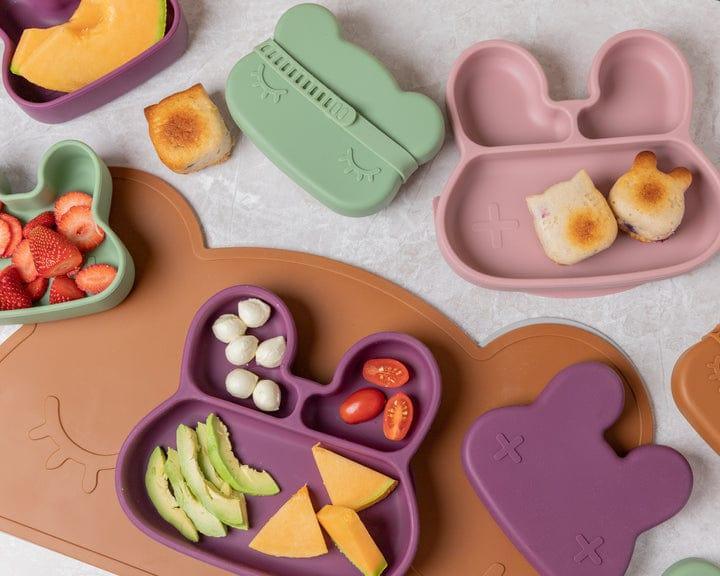 We Might Be Tiny Bunny Stickie Plate Plum-1910112367874805762