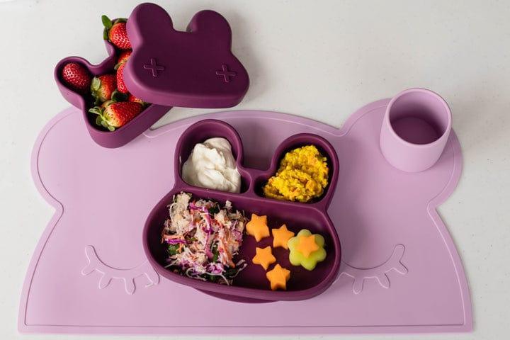 We Might Be Tiny Bunny Stickie Plate Plum-1910112367874805764