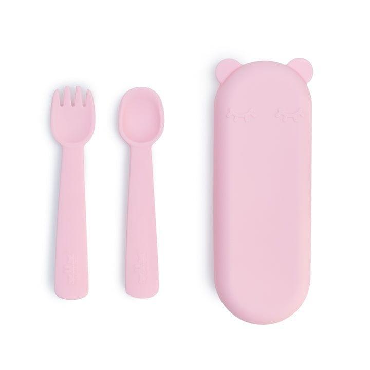 We Might Be Tiny Feedie Fork Spoon Set- Powder Pink-1910112368021606400
