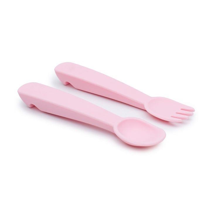 We Might Be Tiny Feedie Fork Spoon Set- Powder Pink-1910112368021606402