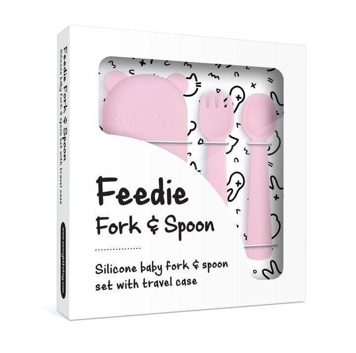 We Might Be Tiny Feedie Fork Spoon Set- Powder Pink-1910112368021606403